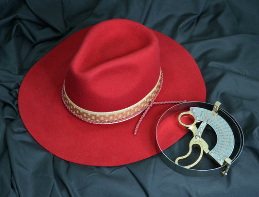 Cappello Fedora rosso
